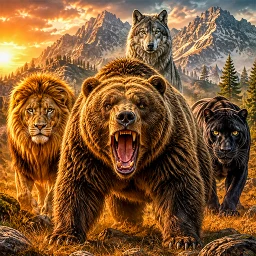 Wild Animal Sim Primal Clash